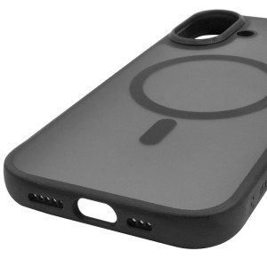 TPU+PC чохол Blueo Skin Friendly Frosted with Magnetic Fit для Apple iPhone 17 (6.3") – Чорний