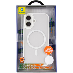 TPU+PC чохол Blueo Skin Friendly Frosted with Magnetic Fit для Apple iPhone 17 (6.3") – Білий