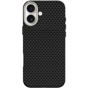Чехол TPU+PC KVZV Triangular Pattern with Magnetic Fit для Apple iPhone 17 (6.3") – Черный