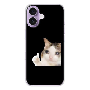Бампер с принтом Мемы для iPhone 17 – Кот в слезах