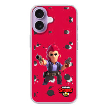 Бампер (ТПУ) з принтом Brawl Stars на Айфон 17 (Кольт на червоному)