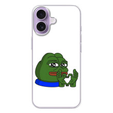 Чохли з зображенням Жаба Мем на iPhone 17 – Жаба серце