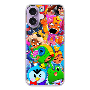 Чехлы Brawl Stars для iPhone 17 (AlphaPrint)