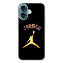 Чохли для iPhone 17 - з картинкою JORDAN (AlphaPrint) (Jordan Gold)