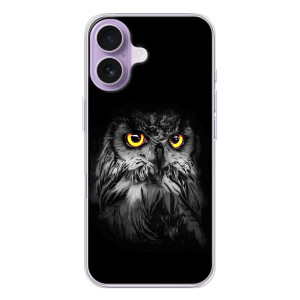 Чохли з принтом СОВИ для iPhone 17 – Сова на чорному