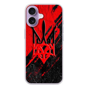 Чехлы УПА (Красно-Чёрный) на iPhone 17 – Герб в цвете УПА