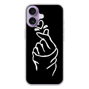 Чохол (Знак сердечка) для iPhone 17 – Сердечко на чорному