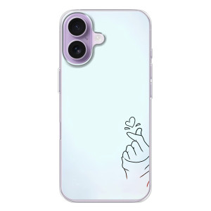 Чохол (Знак сердечка) для iPhone 17 – Сердечко на блакитному