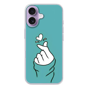 Чохол (Знак сердечка) для iPhone 17 – Сердечко на бірюзовому