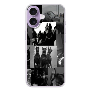 Чохол ДОБЕРМАН  для iPhone 17 – Колаж Доберман