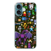 Чохол Майнкрафт на iPhone 17 (AlphaPrint) Minecraft (Колаж Майнкрафт)