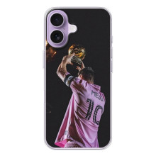 Чехол Месси футболист для iPhone 17 – Месси с кубом
