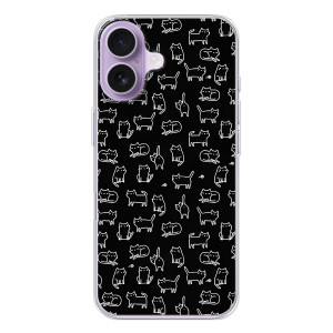 Чехол на тематику: Коты для iPhone 17 – Котики на черном