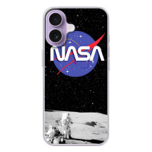Силіконовый бампер з принтом "Наса" на iPhone 17 – Nasa на місяці