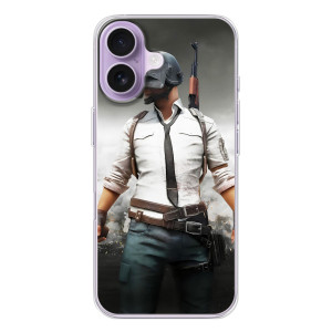 Силиконовый чехол с картинкой "Герой Pubg" на iPhone 17 – Пабг