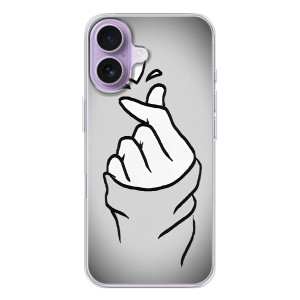 Чохол з принтом для iPhone 17 (AlphaPrint - Знак сердечка)