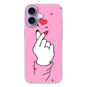 Чохол з принтом для iPhone 17 (AlphaPrint - Знак сердечка)