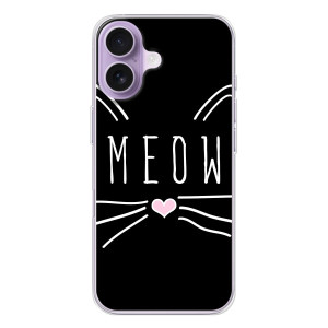 Бампер с изображением Котиков для Айфон 17 – КОТИК MEOW