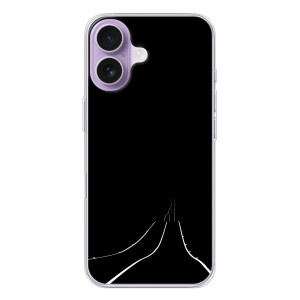 Чехол с картинками на черном фоне для iPhone 17 – Дорога