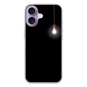 Чехол с картинками на черном фоне для iPhone 17 – Лампочка