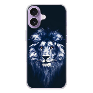 Чохол з картинкою на iPhone 17 – Лев – синій