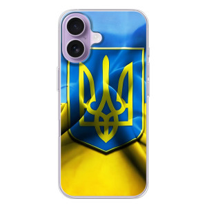 Чехол с картинкой (Патриотический ГЕРБ) на iPhone 17 – Герб и Флаг Украины