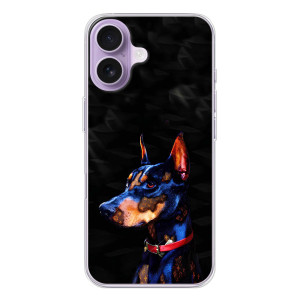 Бампер для iPhone 17 с картинкой "Песики" – Собака Мопс