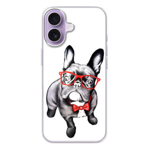 Бампер для iPhone 17 с картинкой "Песики" – В очках