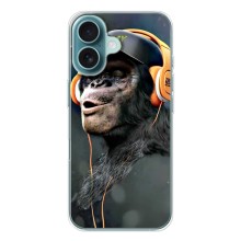 Чохол з Мавпами iPhone 17 - (AlphaPrint) (В навушниках)