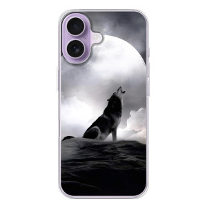 Чехол с Волком на iPhone 17 – Волк и луна