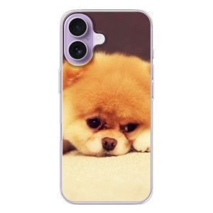 Чехол (ТПУ) Милые собачки для iPhone 17 (Померанский шпиц)