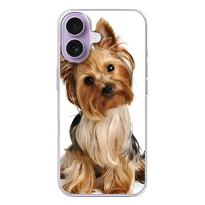 Чехол (ТПУ) Милые собачки для iPhone 17 (Собака Терьер)