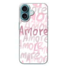 Чохол з розовим принтом для iPhone 17 (Любов)