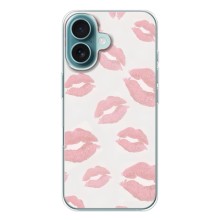 Чохол з розовим принтом для iPhone 17 (Рожеві губи)