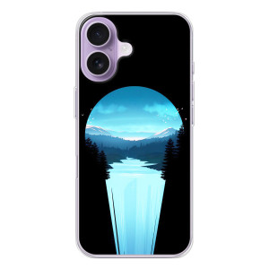 Летний Чехол на iPhone 17 – Синий Водопад