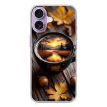 Чохол з унікальним дизайном 'Осінь з кавою' для iPhone 17 – Темна кава