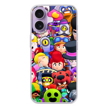 Силіконовый Чохол на iPhone 17 з картинкою Brawl Stars – Персонажі