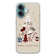 Різдвяні, Святкові Чохли для Айфон 17 (Merry Christmas)