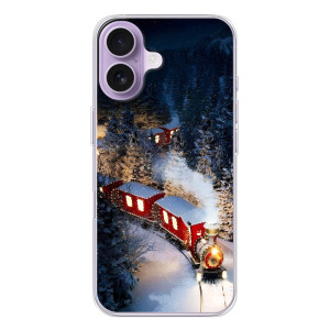 Силиконовый бампер на рождество для iPhone 17 – Поезд
