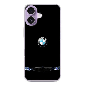 Силиконовый бампер с картинкой машины на iPhone 17 – Черный BMW