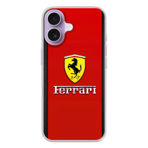 Силиконовый бампер с картинкой машины на iPhone 17 – Ferrari Logo