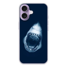 Силіконовий бампер з картинкою звірів для iPhone 17 (Пащу Акули)