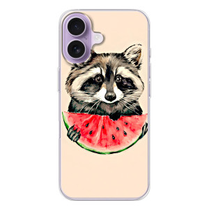 Силиконовый Чехол с Енотами на iPhone 17 – Енот