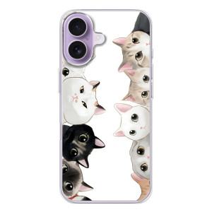 Силіконовий чохол з котиком для iPhone 17 (Коти)