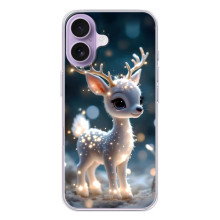 Яркий чехол для iPhone 17 с Зимними Оленятами – Блистающий оленёнок