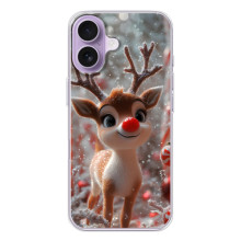 Яркий чехол для iPhone 17 с Зимними Оленятами