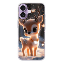 Яркий чехол для iPhone 17 с Зимними Оленятами – Оленёнок