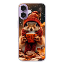Друкований чохол 'Звірята з кавою' для iPhone 17 – Білка з кавою
