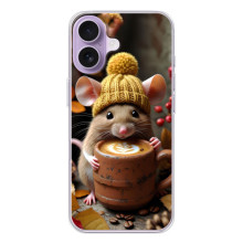 Друкований чохол 'Звірята з кавою' для iPhone 17 – Мишка з кавою