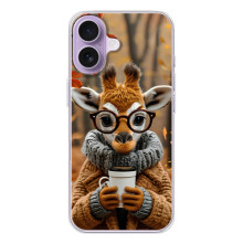 Друкований чохол 'Звірята з кавою' для iPhone 17 – Жираф з кавою